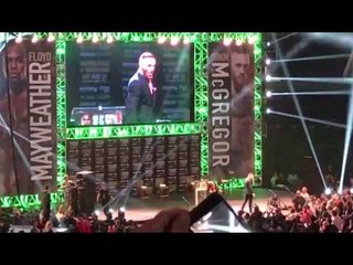 ((WOW)) Packed Staples Center For Mayweather McGregor Press Conference