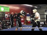 mikey garcia sparring  - esnews boxing