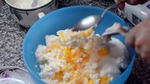 Воздушная творожная запеканка в мультиварке (очень простой рецепт)./Cottage cheese cassero