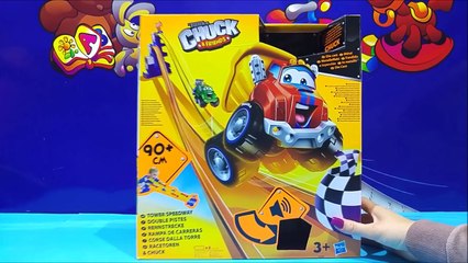 Tonka Chuck & Friends Talking Truck Tower Racing Speedway Playset Truck Toys by Hasbro It