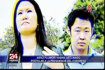 Kenji Fujimori habría declinado de postular a la presidencia del Congreso