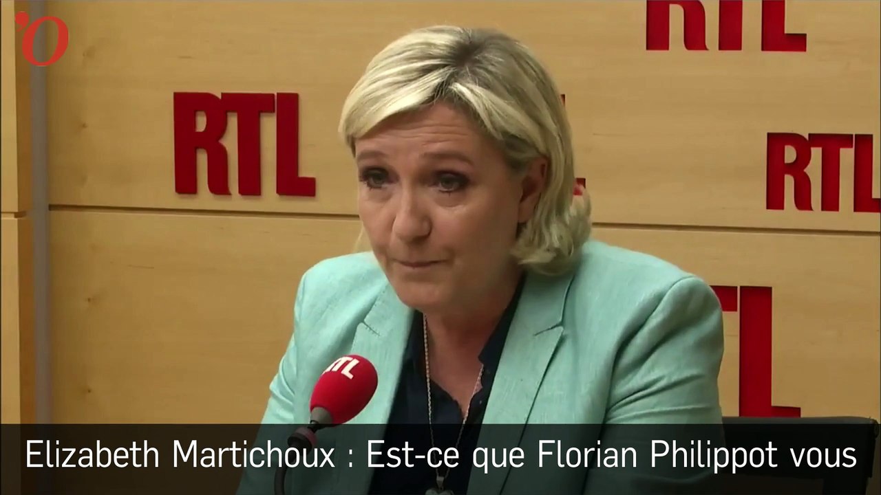 Agacée, Marine Le Pen remet sévèrement en place Elizabeth Martichoux de RTL