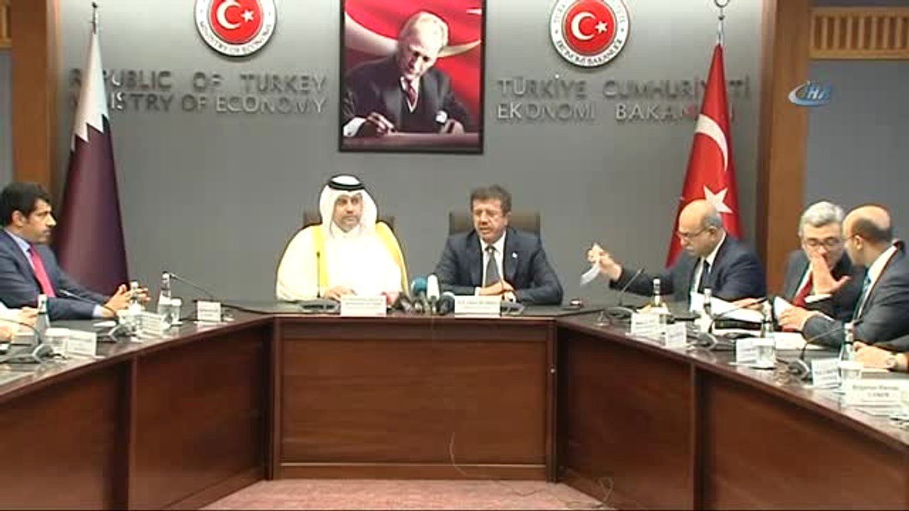 Ekonomi Bakanı Nihat Zeybekci, Katar Ekonomi ve Ticaret Bakanı Al Thani'yle Görüştü.