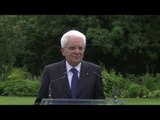 Rideau Hall - Mattarella all'incontro con il Governatore David Johnston (27.06.17)