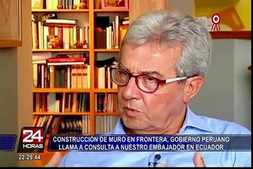 Perú llama en consulta a embajador en Ecuador por muro fronterizo