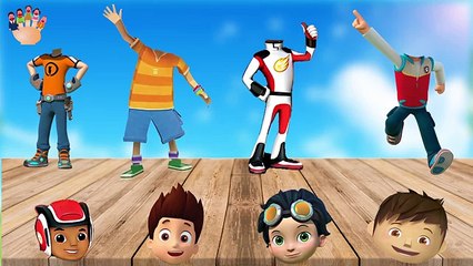Wrong heads Paw Patrol Ryder, Rusty Rivets, Zack & Quack, Blaze Finger Family Song