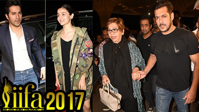 IIFA 2017 Salman Khan, Helen, Alia Bhatt, Varun Dhawan & Other Celebs Depart To New York