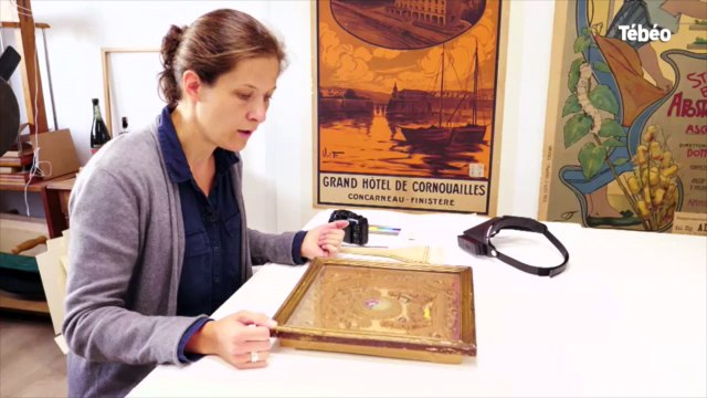Quimper (29). Dans les petits papiers de Marine, restauratrice d'oeuvres d'art