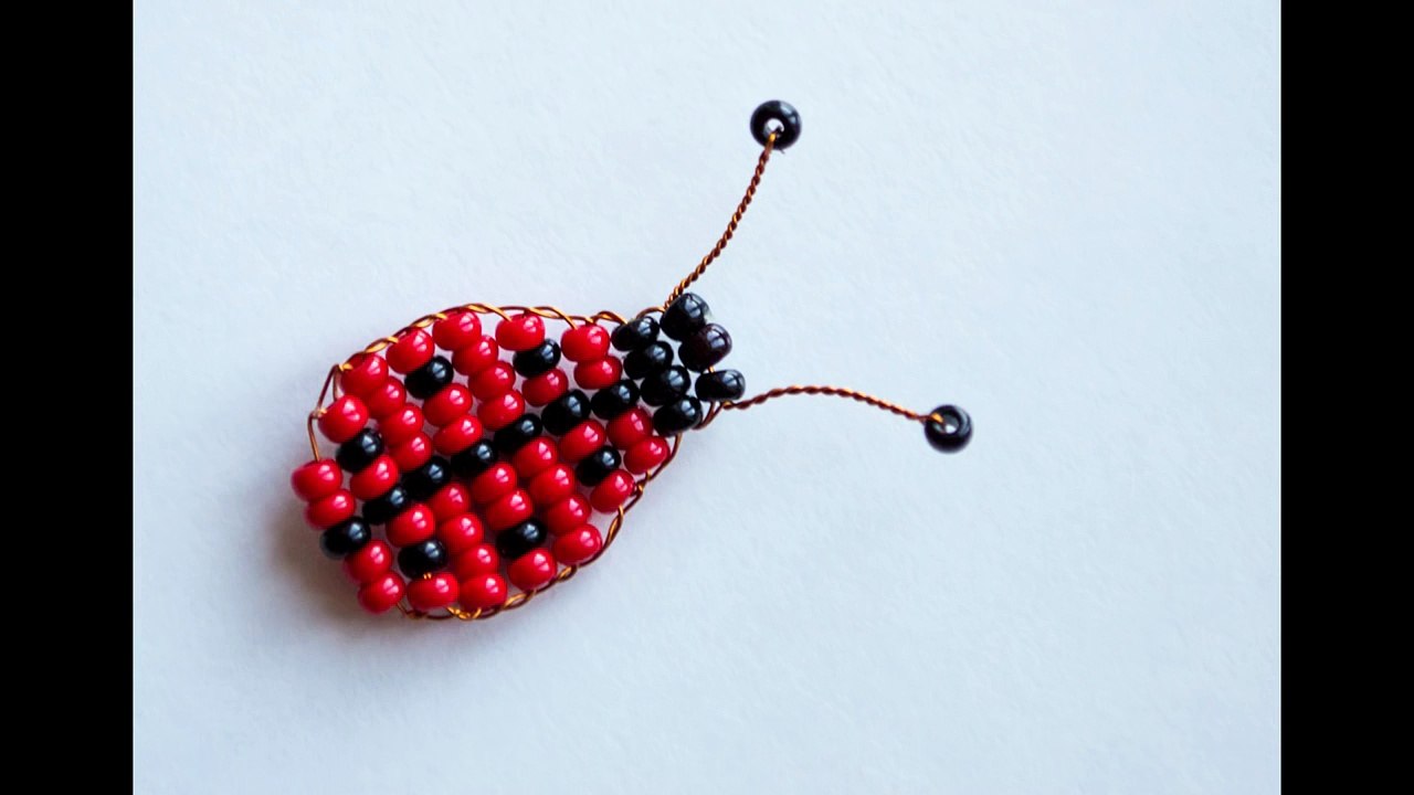 Para perlas de perlas mariquita animales Masterclass principiantes tejer Dios