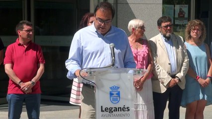 El Ayuntamiento de Leganes guarda un minuto de silencio en memoria de Miguel Angel Blanco