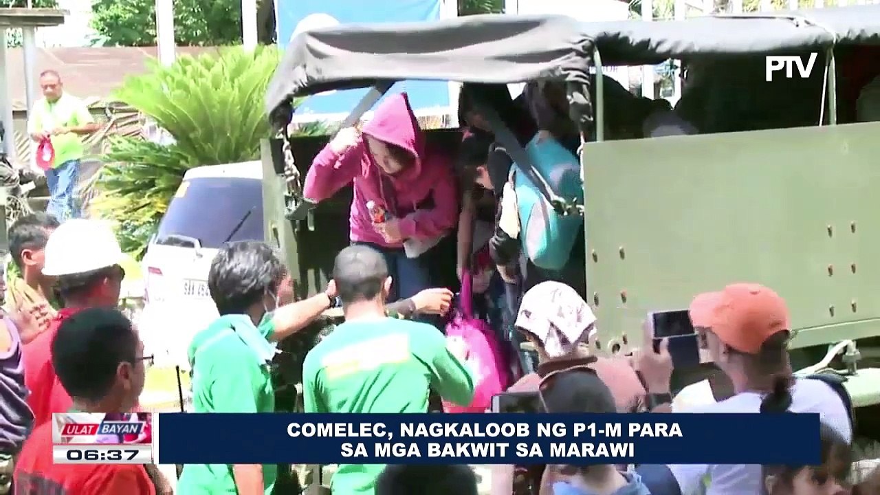 COMELEC, nagkalaoob ng P1-M para sa mga bakwit sa Marawi