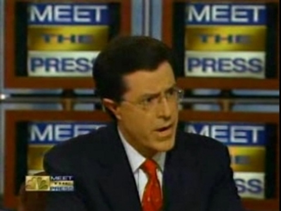 Stephen Colbert on Meet the Press