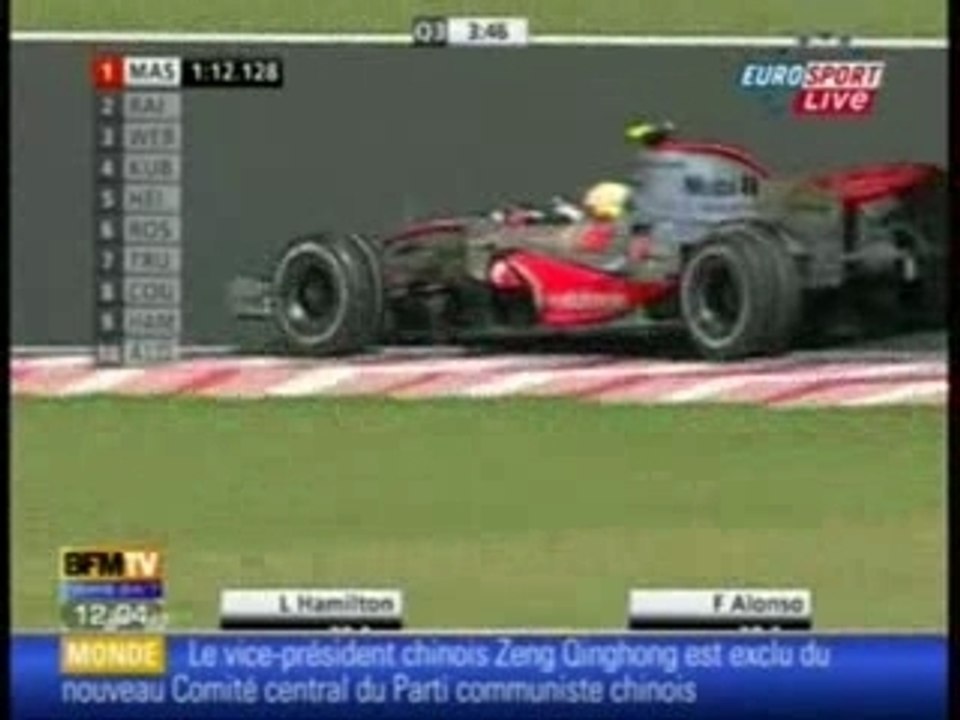 FORMULE 1 Grand Prix Du Brésil grille de depart 21 10 07