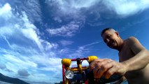 ROV, operação Ubatuba, Operação Tartaruga marinha, Operação, SUP, PET, reciclado nos maresa da Enseada. baia da Enseada, Ubatuba, SP, Brasil, julho, 2017