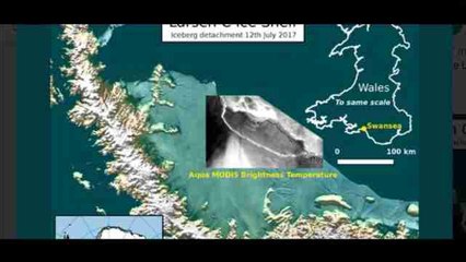 Anuncian el desprendimiento del considerado mayor iceberg de la historia