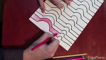 Cómo dibujar un simple lápiz de dibujo cubo de piedra 3d