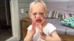 Little Girl Tries on Mom's Makeup Without Permission