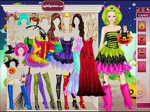 Барби кукла платье для Хэллоуин макияж на Это десять единорог вверх вверх видео |