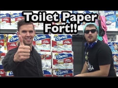 These Guys Build the Most Epic Toilet Paper Fort in Walmart