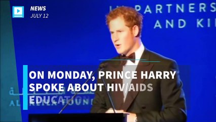 Prince Harry calls lack of HIV education for youth 'totally absurd'
