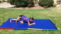 Gymnastics At Home with Karis - Bars, Beam, and Floor! Today SevenGymnasticsGirls test the