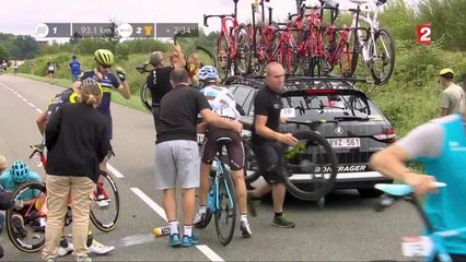 Tour de France : un coureur chute et se fracture le poignet !