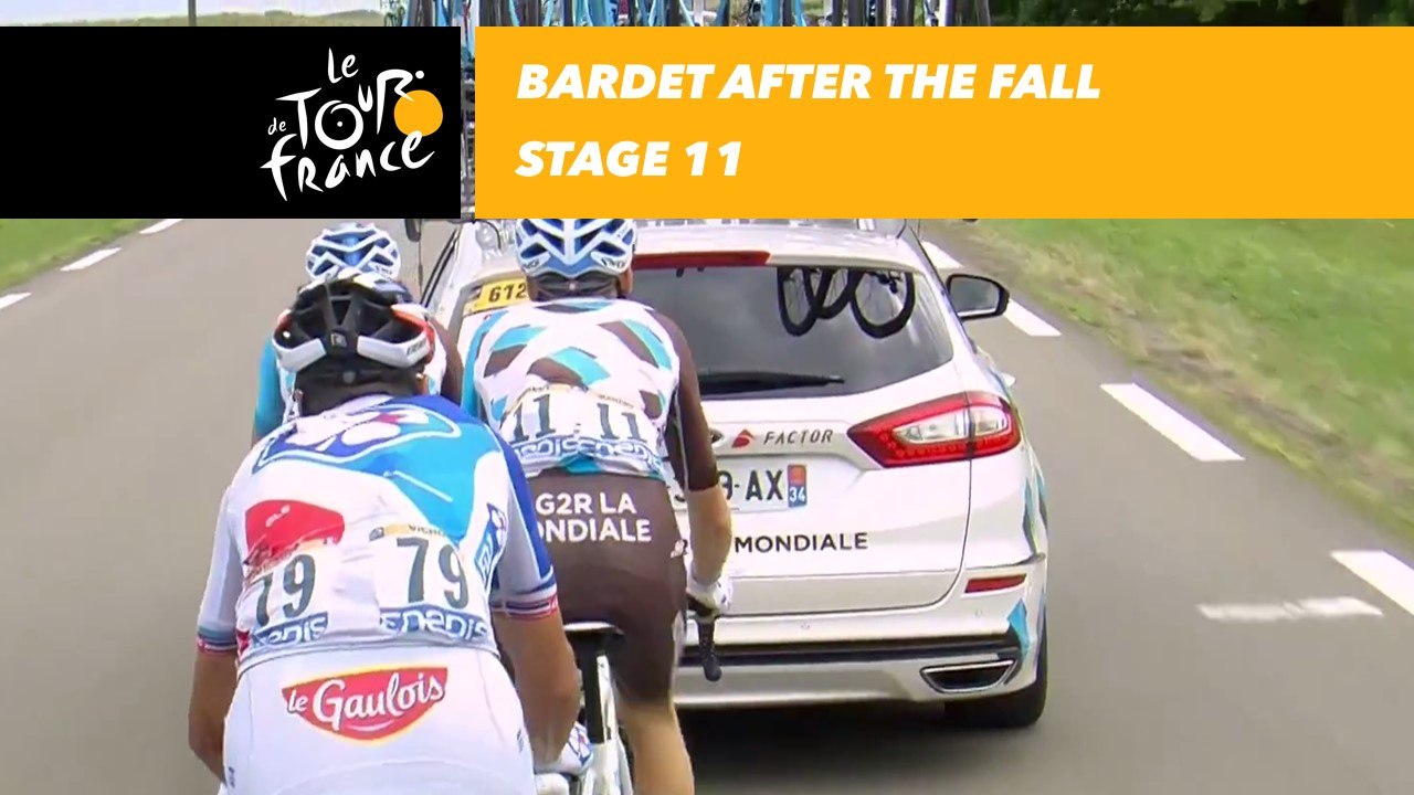 Bardet après la chute / Bardet after the fall - Étape 11 / Stage 11 - Tour de France 2017