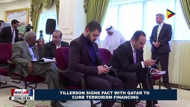 GLOBAL NEWS: Tillerson signs Pact with Qatar to curb terrorism financing