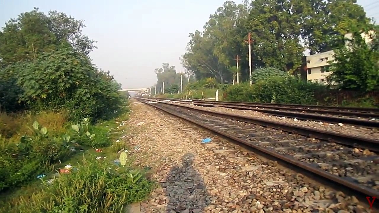 First JUMBO WDM-2 with unique hood design departs Gorakhpur Jn. (Oct-2011)