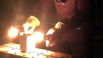 Melting at its finest. Arc furnace #1