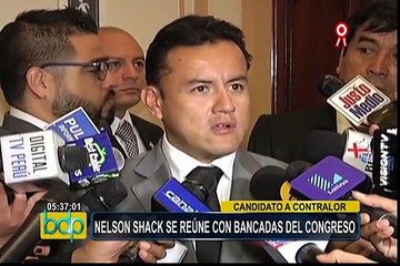 Nelson Shack se reunió con diferentes bancadas en el Congreso