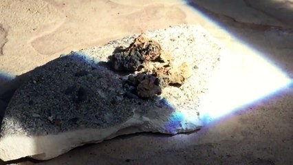 Using big magnifying glass #2 melting dirt