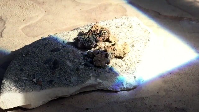 Using big magnifying glass #2 melting dirt