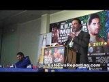 perro angulo posr fight press conference - esnews boxing