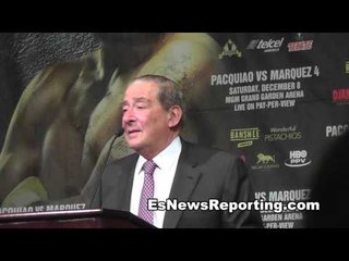 Bob Arum Will We See A Pacquiao vs Marquez 5 - esnews boxing