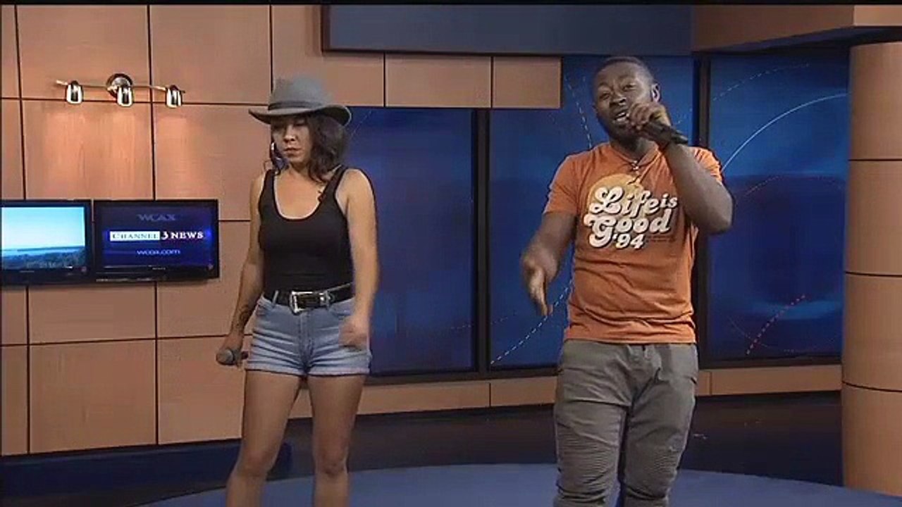 S.I.N.siZZle performs his hit single "Rock Out" featuring Stacy Campbell live on WCAX's Set The Stage Program with hosts Eva McKend & Keith Edward - S.I.N.siZZle