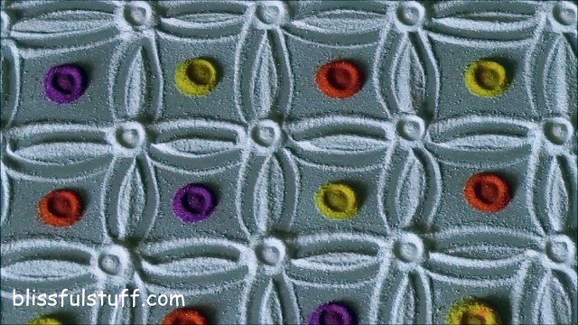 Easy and simple rangoli design with 6 by 6 dot grid / Creative rangoli designs by Poonam Borkar