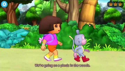 Dora and Monkey Kids Learn Inside and Outside, Plant The Flowers - Educational Video