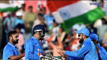 MS Dhoni gifts Virat Kohli after series Win