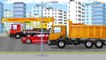 Real Diggers Trucks with Giant Crane incl Construction Vehicles Kids Cartoon