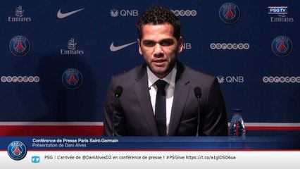 Conf' de presse Dani Alves (PSG)