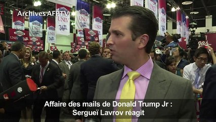 Lavrov réagit à l'affaire des mails de Donald Trump Jr
