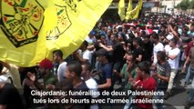 Cisjordanie: funérailles de 2 Palestiniens tués lors de heurts