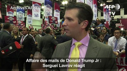 Lavrov réagit à l'affaire des mails de Donald Trump Jr