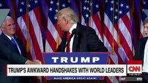 Trump's awkward handshakes with world leaders