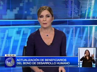 Download Video: MIES emprende actualización de datos de beneficiarios del Bono de Desarrollo