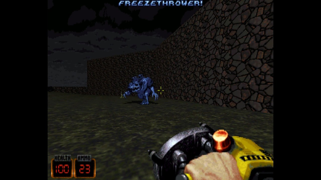 Duke3D-Freezer Weapon_Enemy-Glitch-Bug~Overlord Keeps Frozen