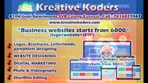 Website Designers and SEO services in Kurnool- Kreative Koders