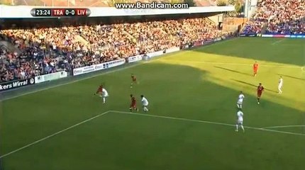 Daniel Sturridge chance vs Tranmere Rovers - 12/07/17