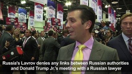 Russian FM denies links to Trump Jr meeting